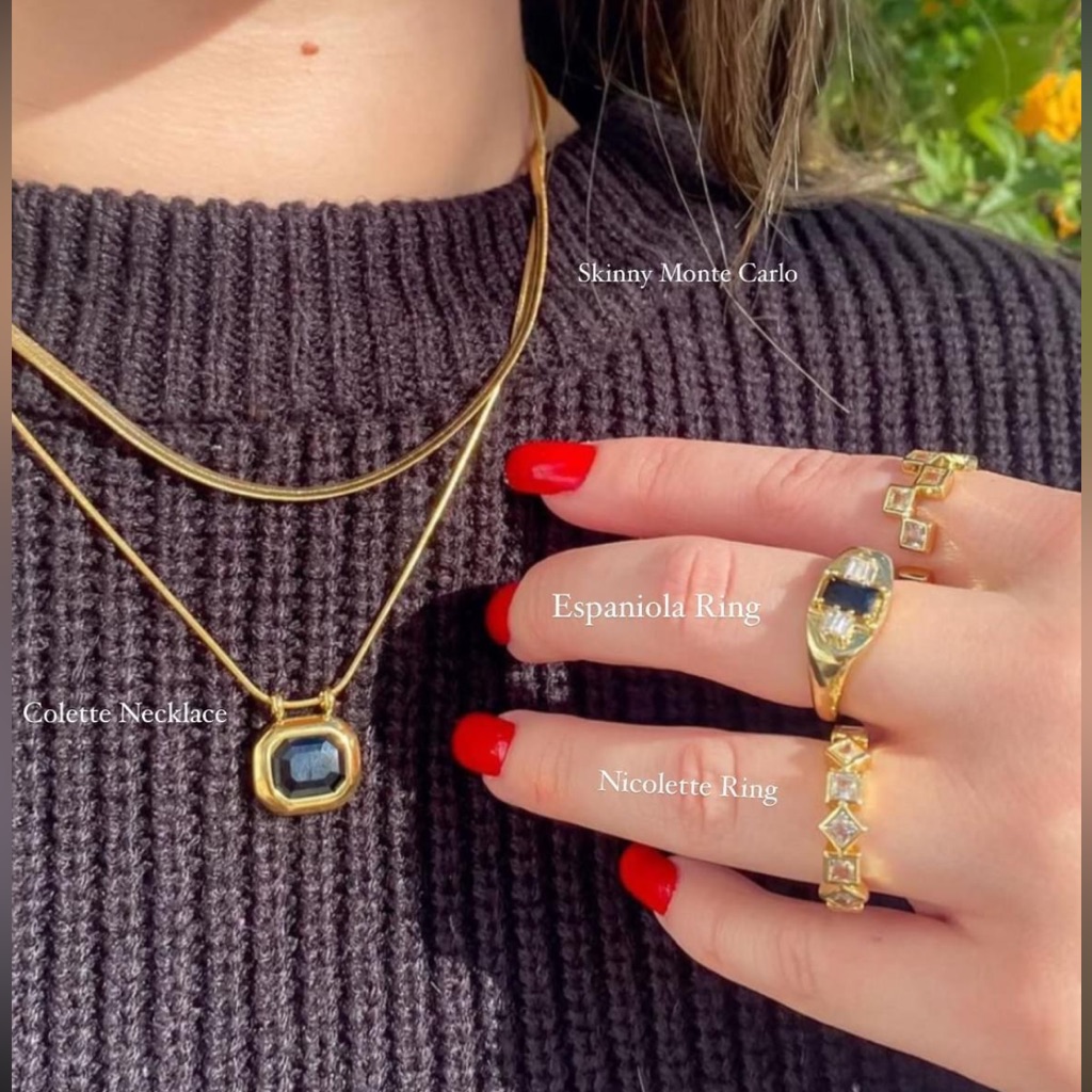 Bracha Nicolette Ring Clear Crystal